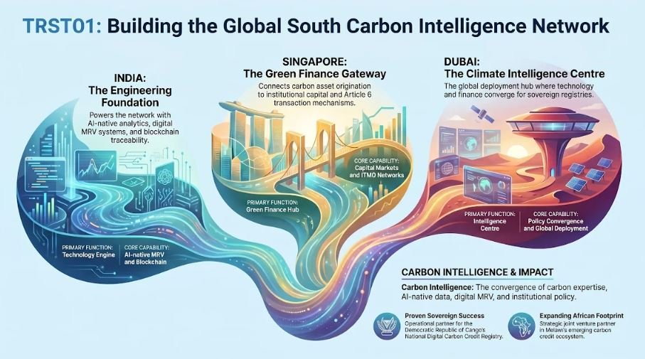 TRST01 Unveils AI native Carbon Intelligence Platform Across India, Singapore and the Gulf for the Global South