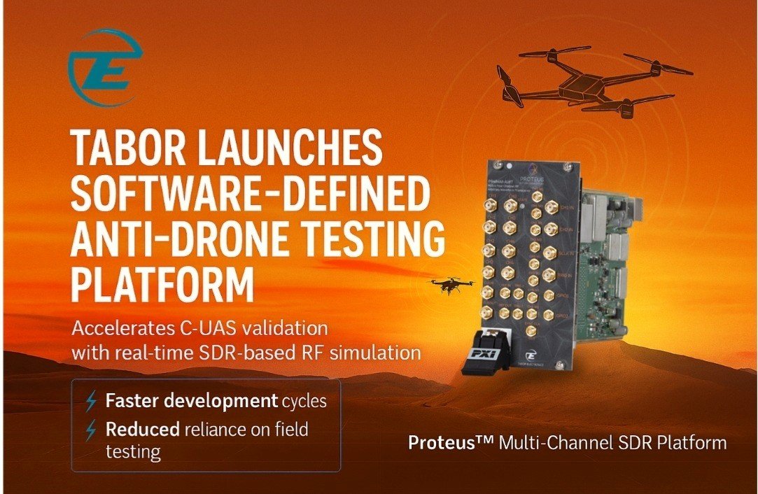 Tabor Redefines Anti-Drone Testing with Software-Defined SDR Platform