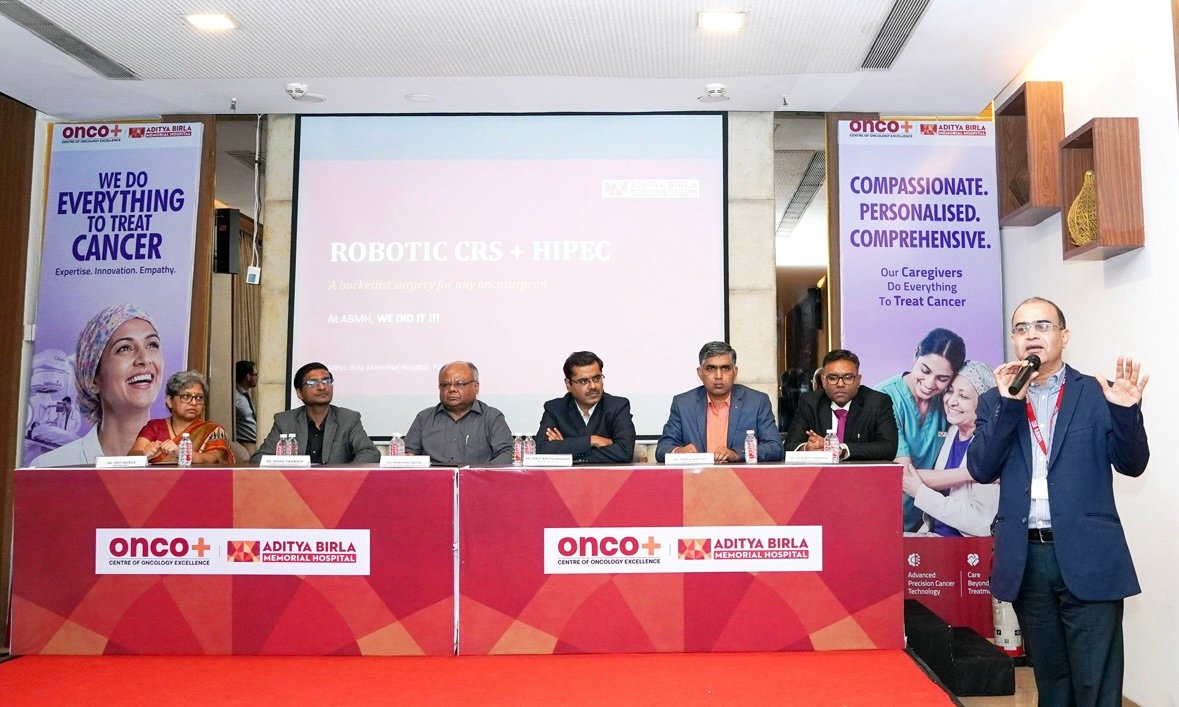 Aditya Birla Memorial Hospital Performs Pune’s First Fully Robotic CRS + HIPEC Surgery for Advanced Ovarian CancerLandmark 12-hour procedure completed entirely using robotic assistance, without conversion to open surgery; among only a few such cases in India